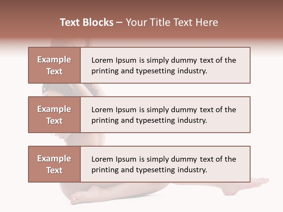 Model Sensuality Healthy PowerPoint Template