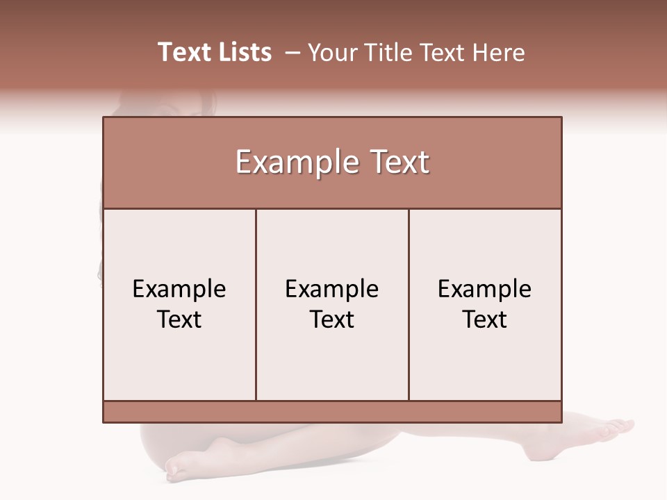 Model Sensuality Healthy PowerPoint Template
