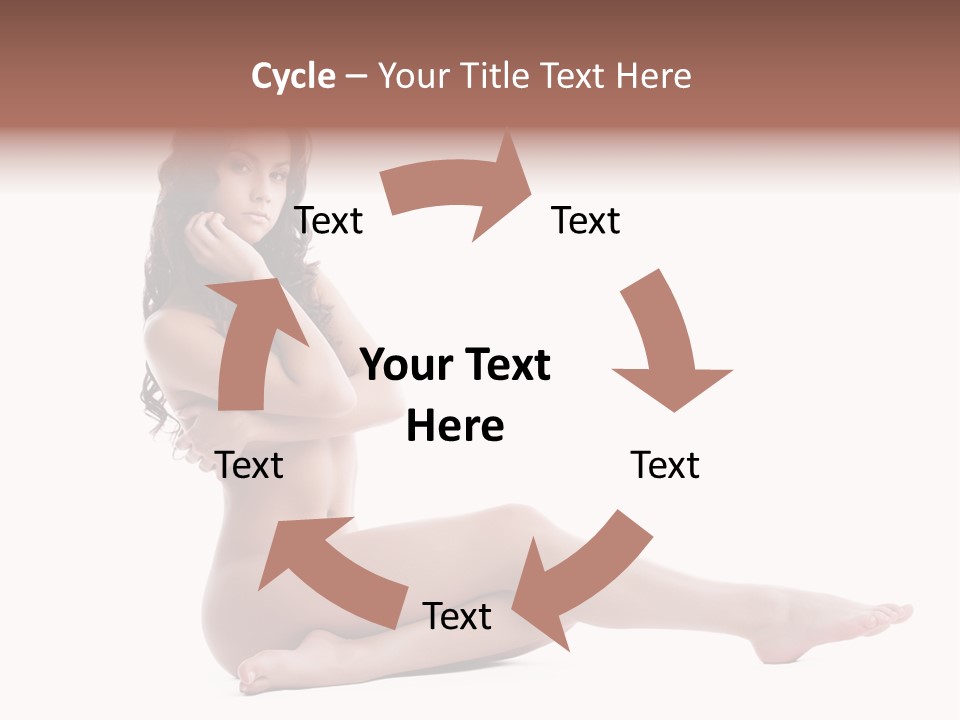 Model Sensuality Healthy PowerPoint Template