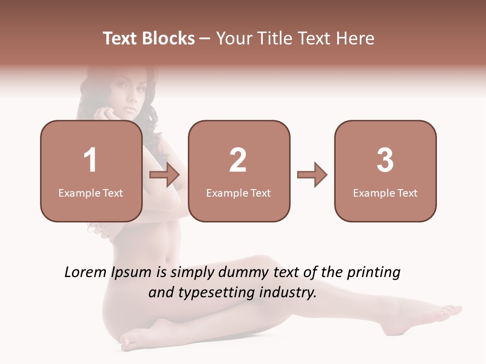 Model Sensuality Healthy PowerPoint Template