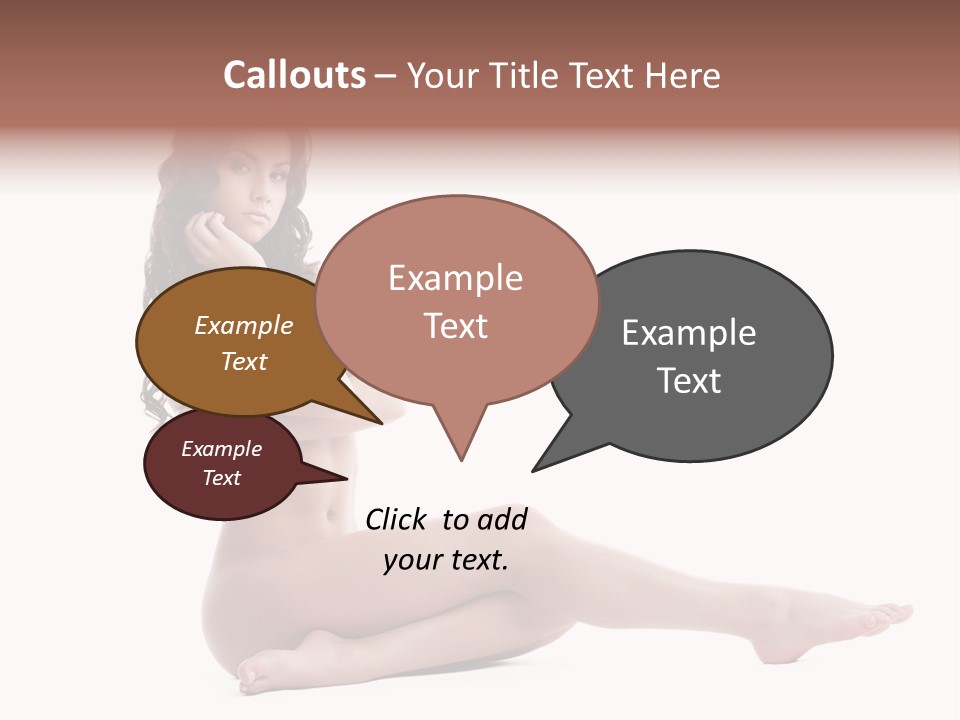 Model Sensuality Healthy PowerPoint Template