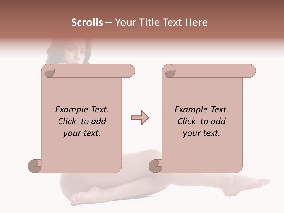 Model Sensuality Healthy PowerPoint Template