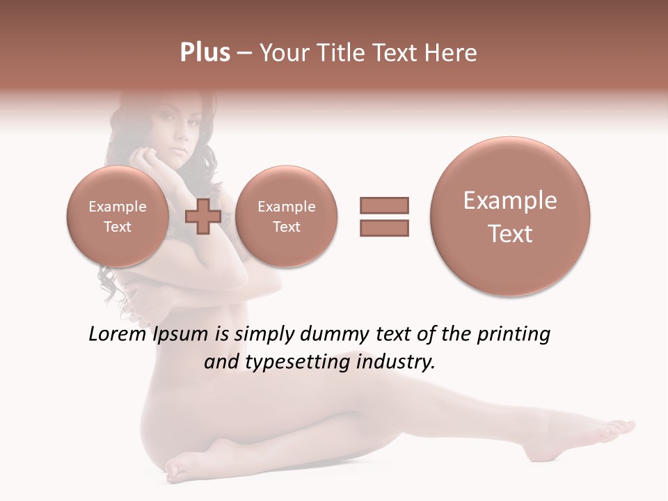 Model Sensuality Healthy PowerPoint Template