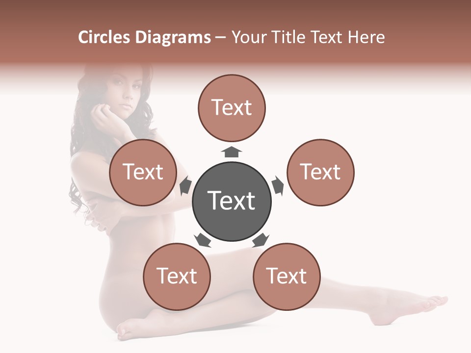 Model Sensuality Healthy PowerPoint Template