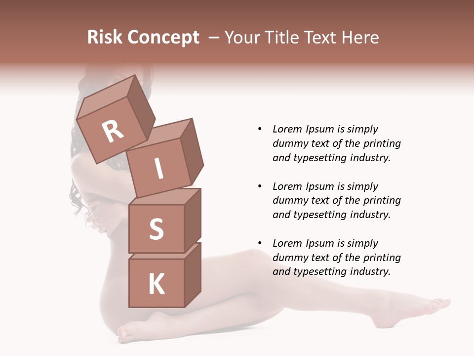 Model Sensuality Healthy PowerPoint Template