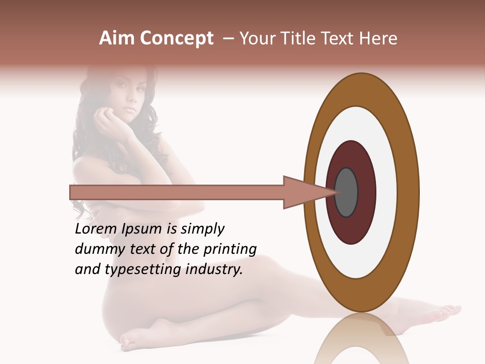 Model Sensuality Healthy PowerPoint Template