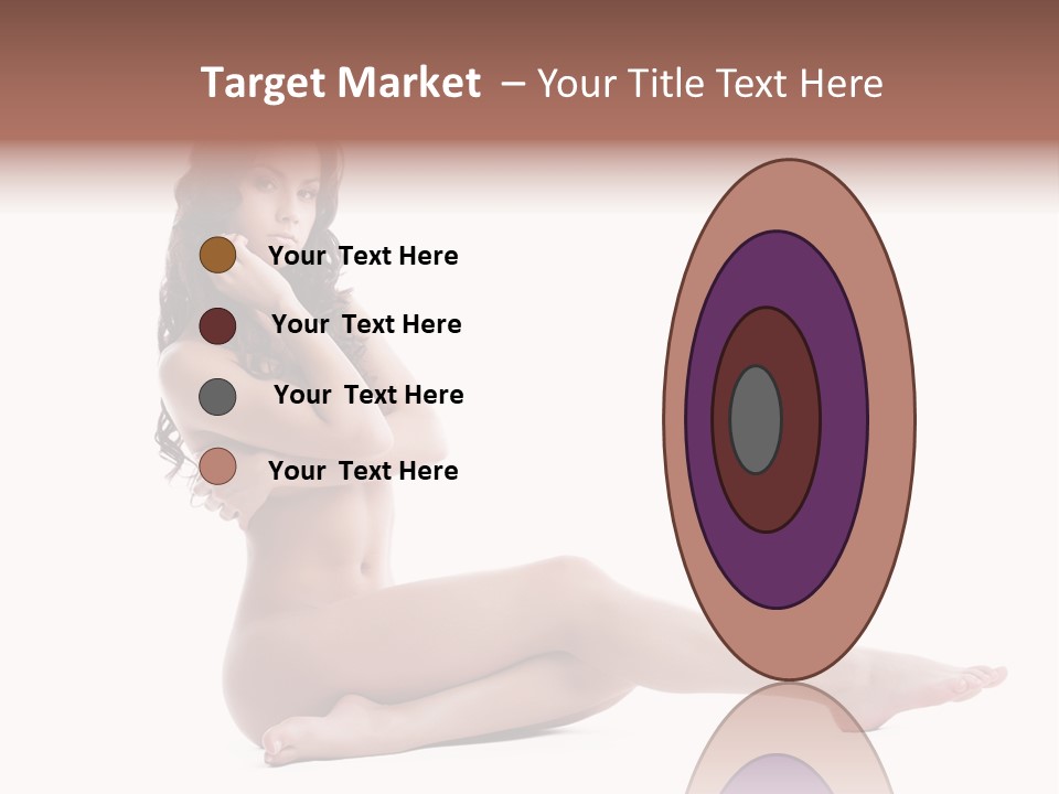 Model Sensuality Healthy PowerPoint Template