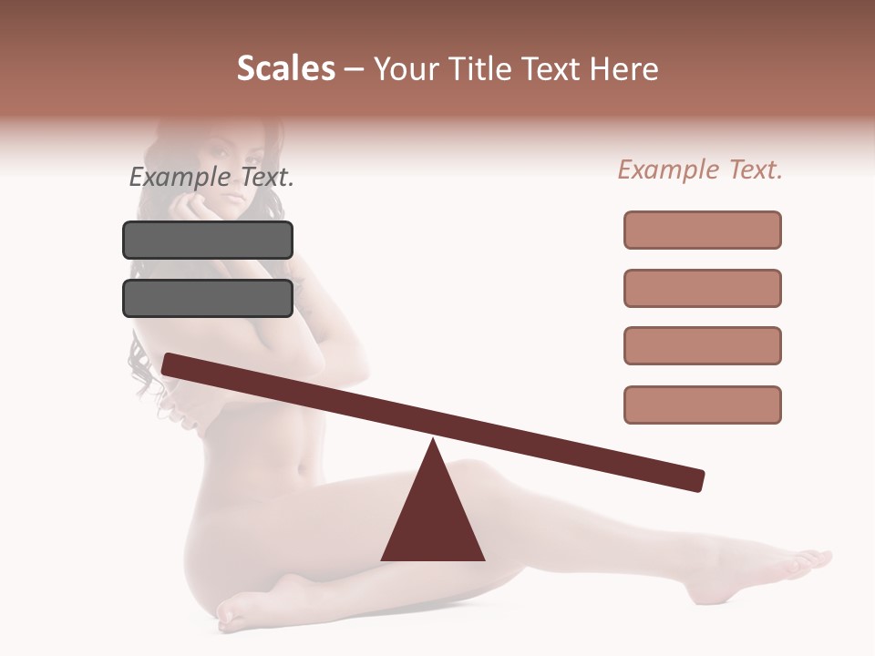 Model Sensuality Healthy PowerPoint Template