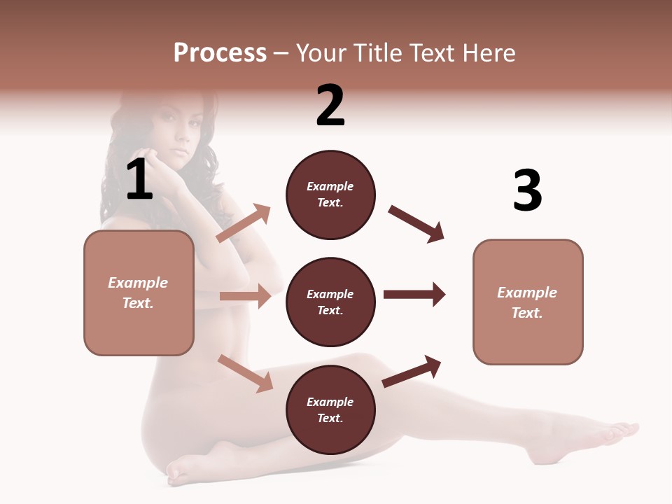 Model Sensuality Healthy PowerPoint Template