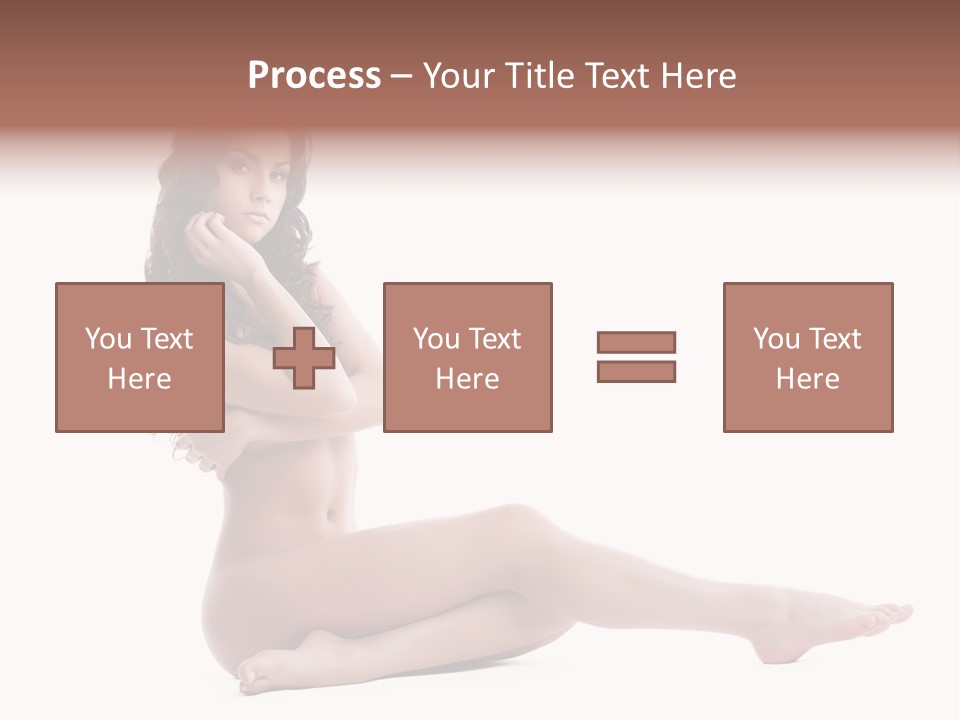 Model Sensuality Healthy PowerPoint Template