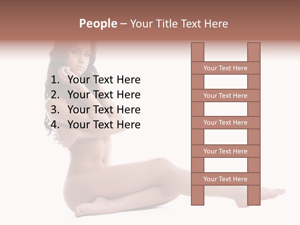 Model Sensuality Healthy PowerPoint Template