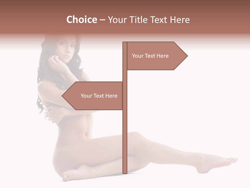 Model Sensuality Healthy PowerPoint Template