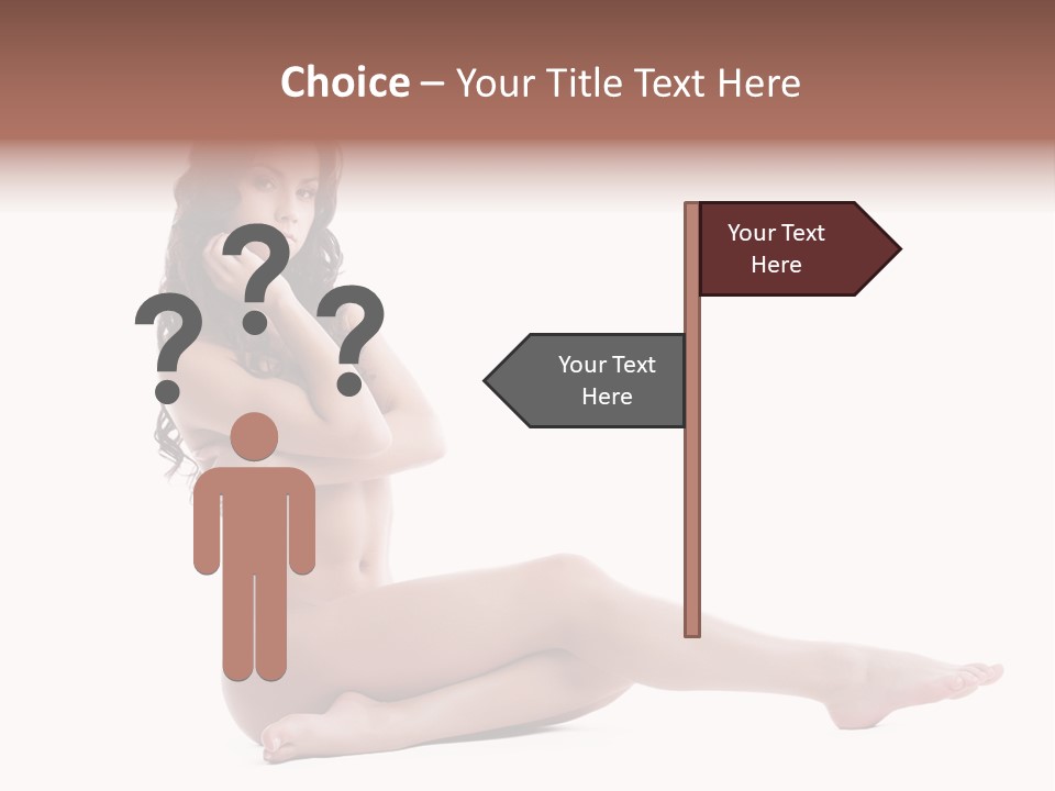 Model Sensuality Healthy PowerPoint Template