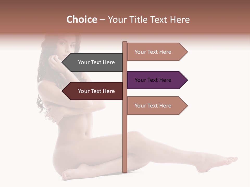 Model Sensuality Healthy PowerPoint Template