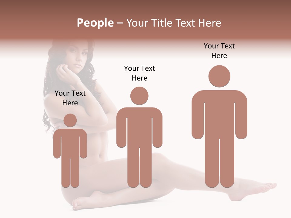 Model Sensuality Healthy PowerPoint Template
