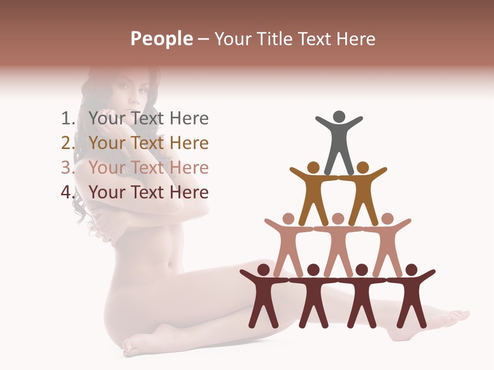 Model Sensuality Healthy PowerPoint Template