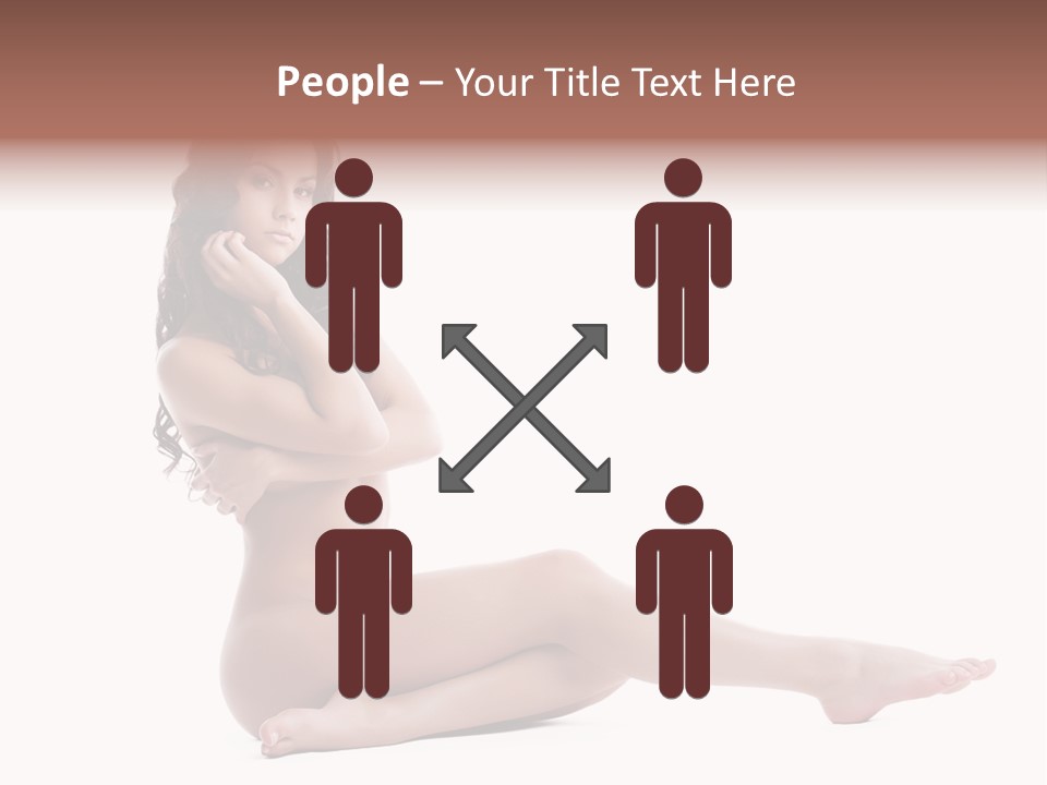 Model Sensuality Healthy PowerPoint Template