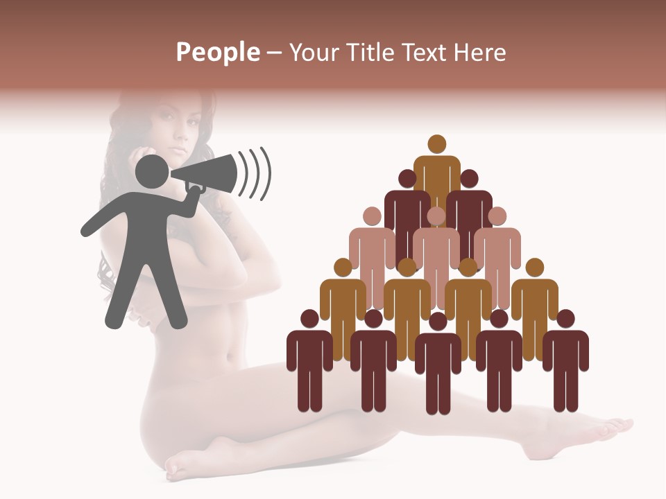 Model Sensuality Healthy PowerPoint Template