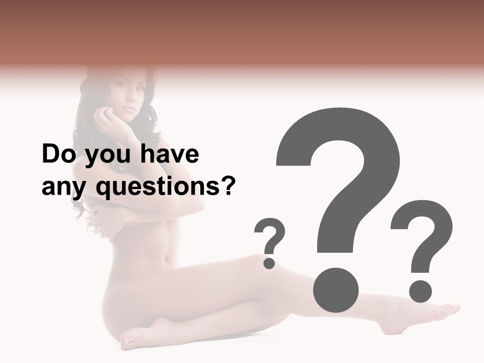 Model Sensuality Healthy PowerPoint Template