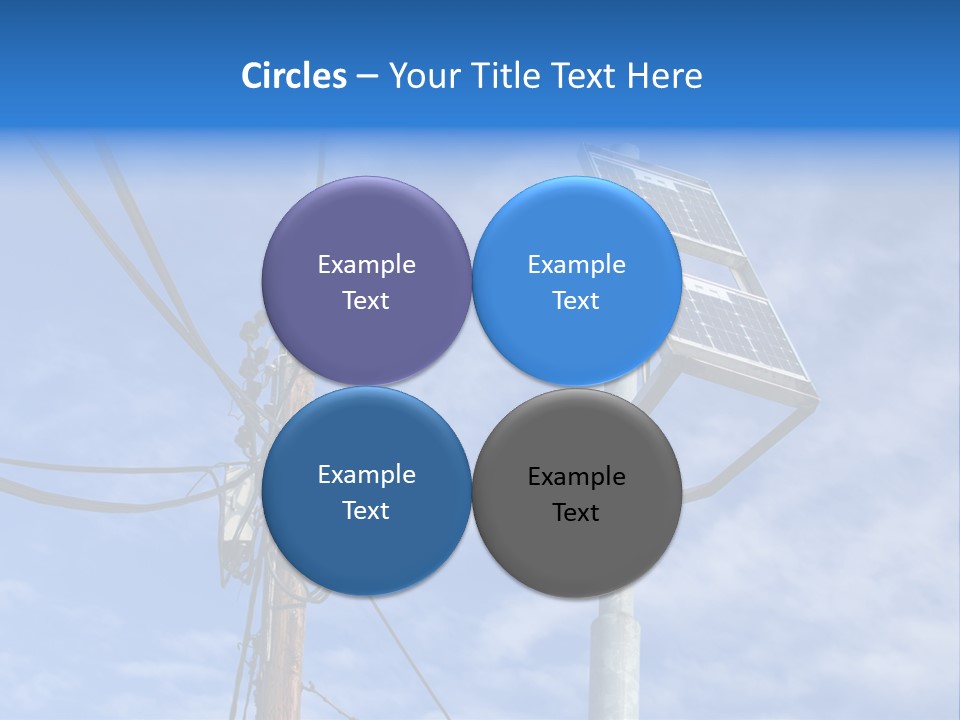 Sun Distribution Cone PowerPoint Template