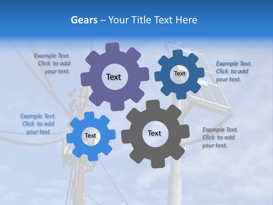 Sun Distribution Cone PowerPoint Template