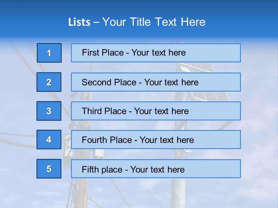 Sun Distribution Cone PowerPoint Template