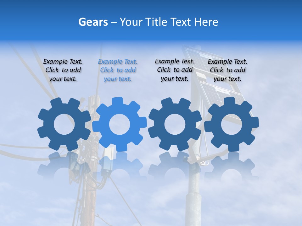 Sun Distribution Cone PowerPoint Template