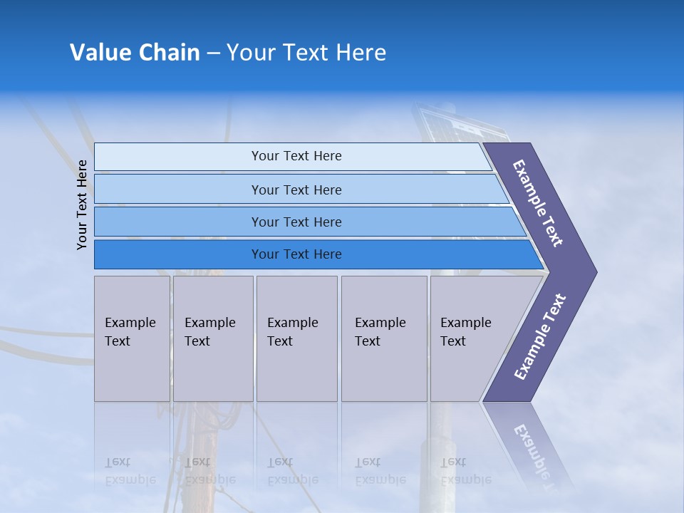 Sun Distribution Cone PowerPoint Template