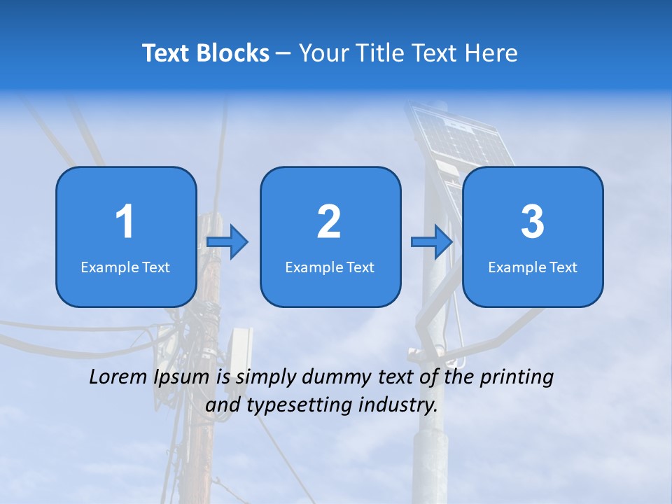 Sun Distribution Cone PowerPoint Template
