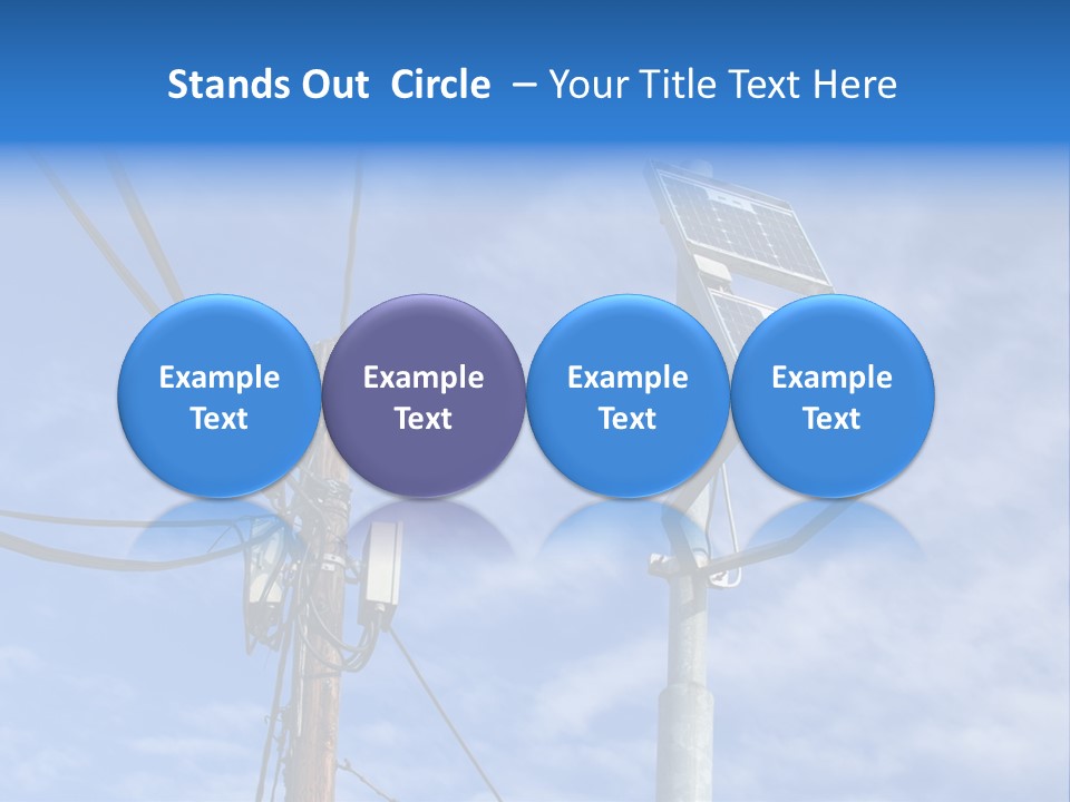Sun Distribution Cone PowerPoint Template