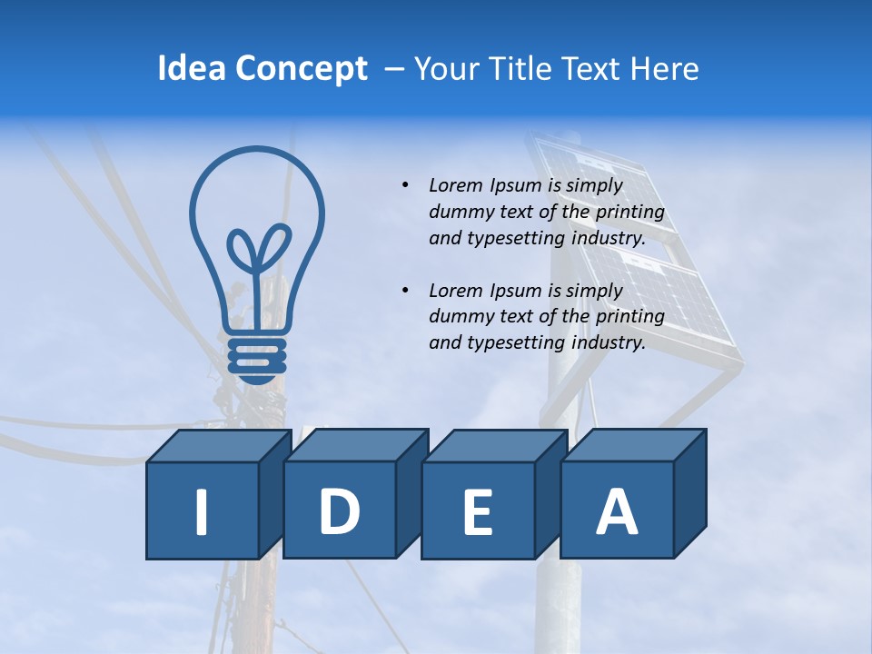 Sun Distribution Cone PowerPoint Template