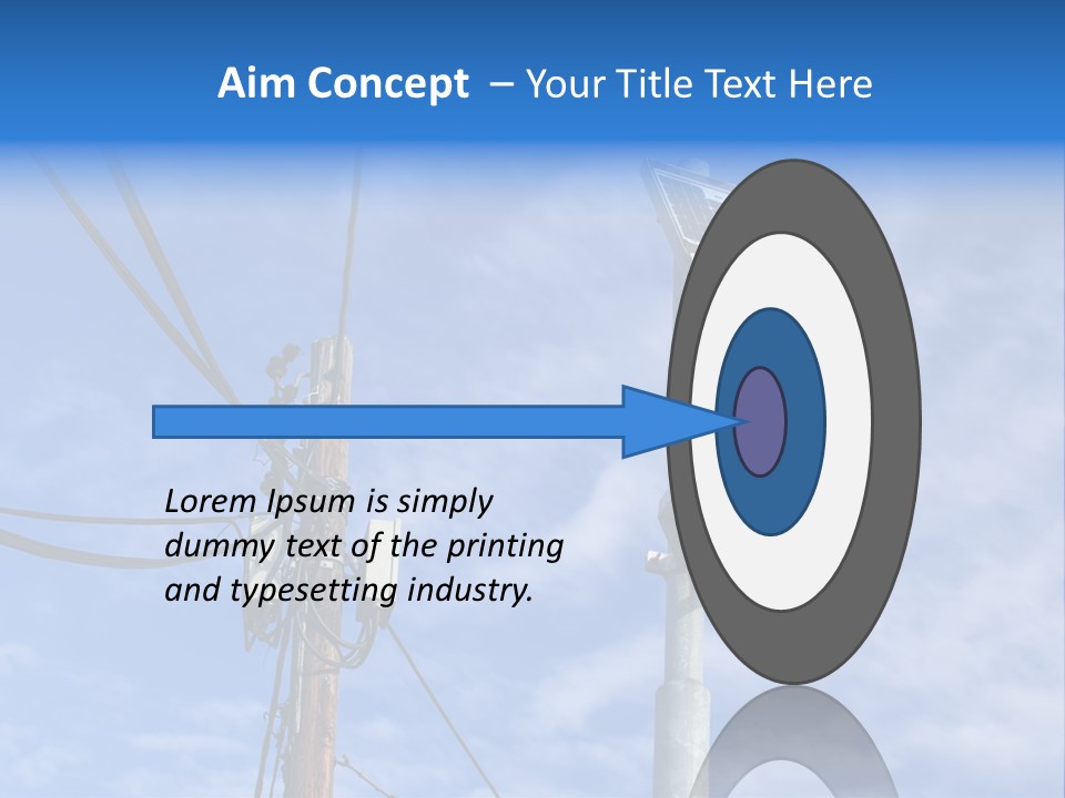 Sun Distribution Cone PowerPoint Template
