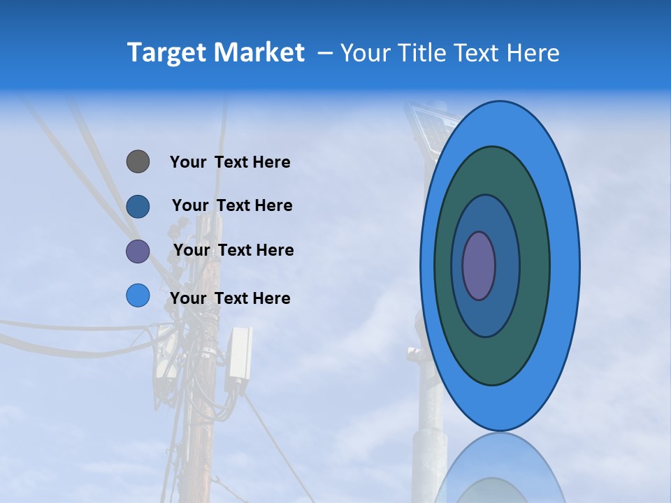 Sun Distribution Cone PowerPoint Template