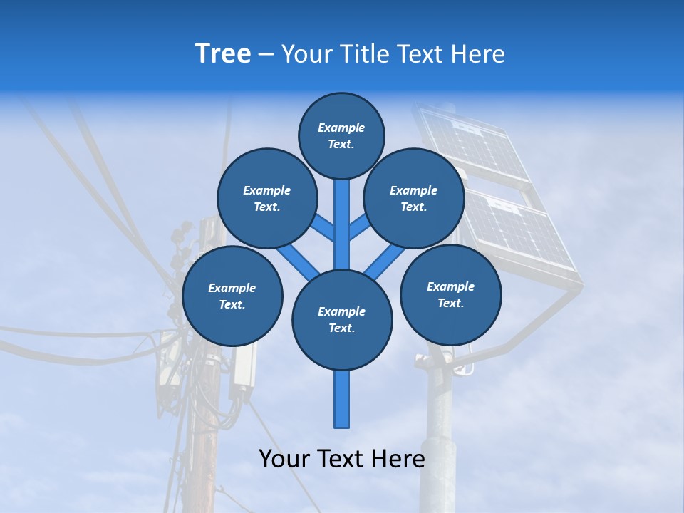Sun Distribution Cone PowerPoint Template