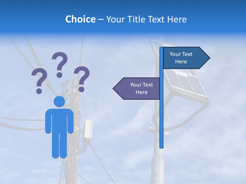 Sun Distribution Cone PowerPoint Template