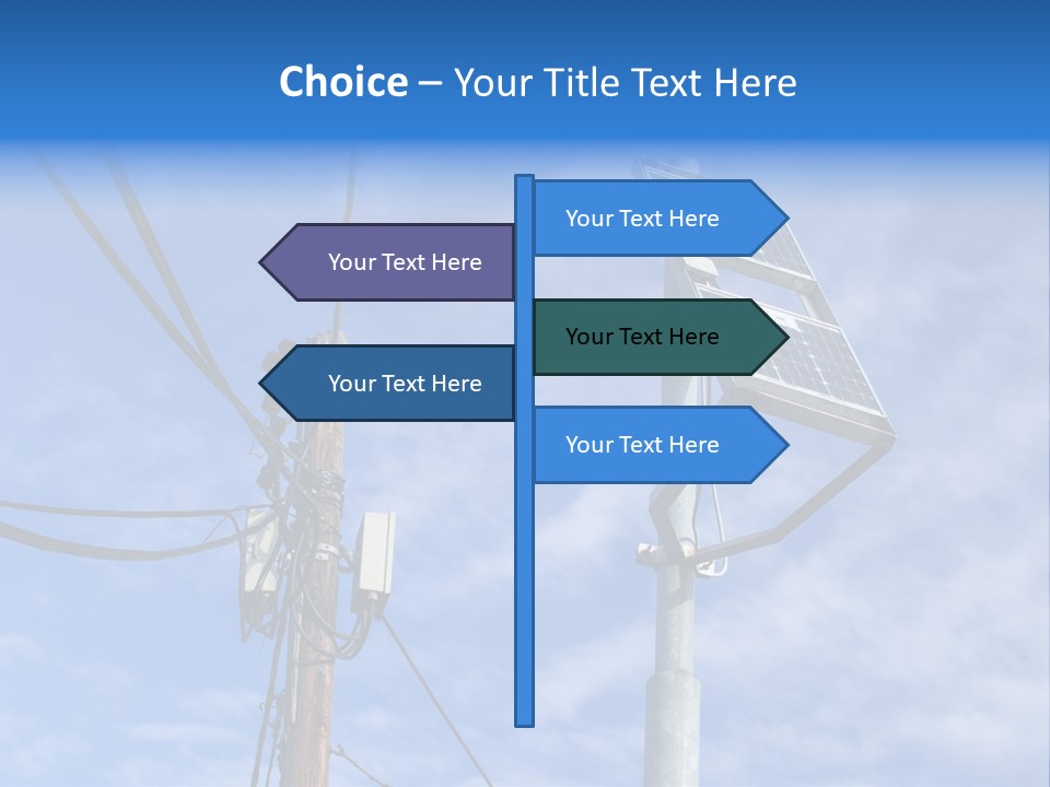 Sun Distribution Cone PowerPoint Template