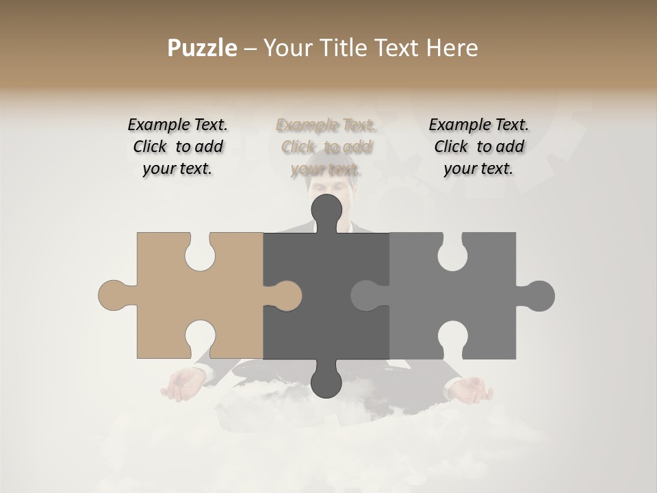 Yoga Man Black PowerPoint Template