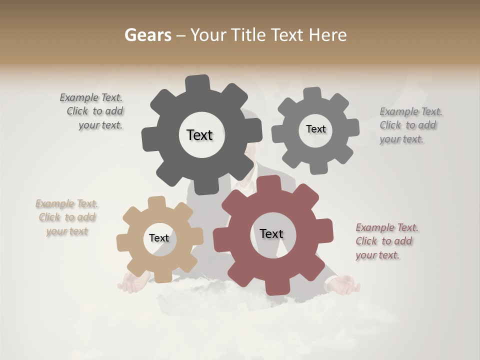 Yoga Man Black PowerPoint Template