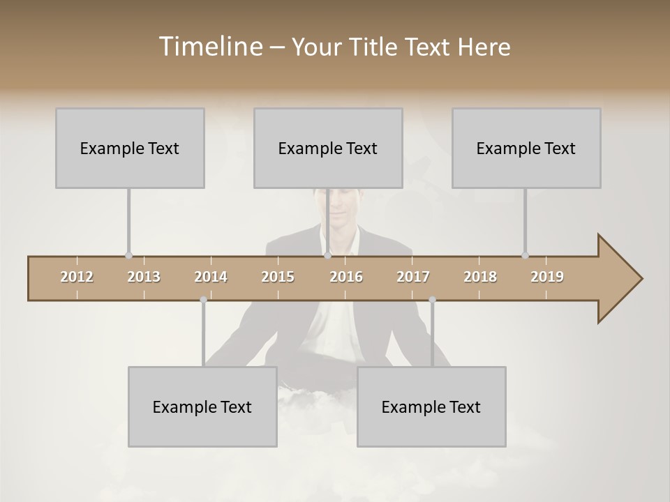 Yoga Man Black PowerPoint Template