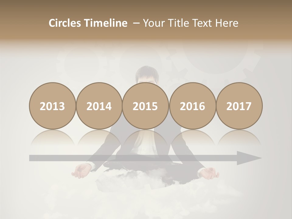 Yoga Man Black PowerPoint Template