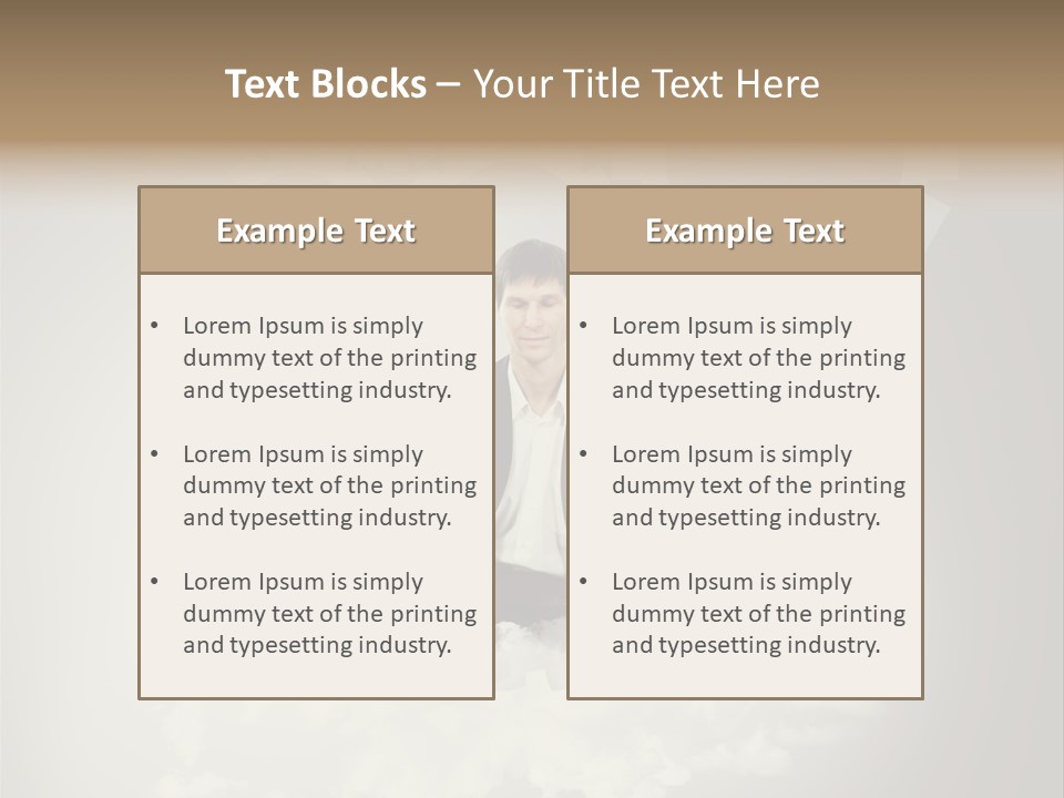 Yoga Man Black PowerPoint Template