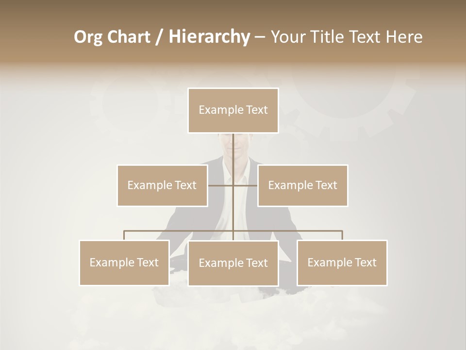 Yoga Man Black PowerPoint Template