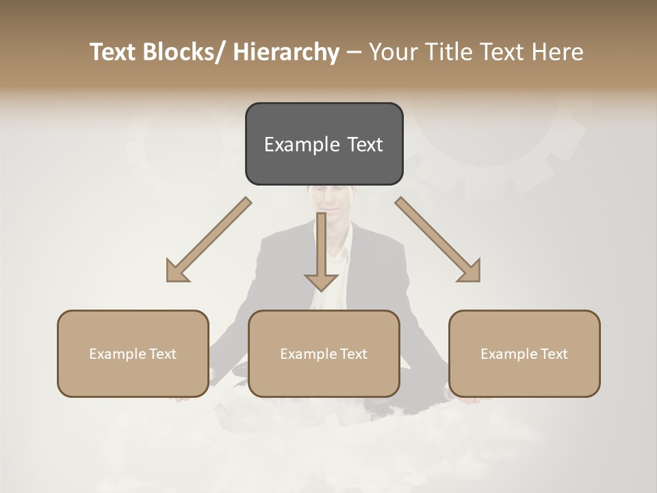 Yoga Man Black PowerPoint Template