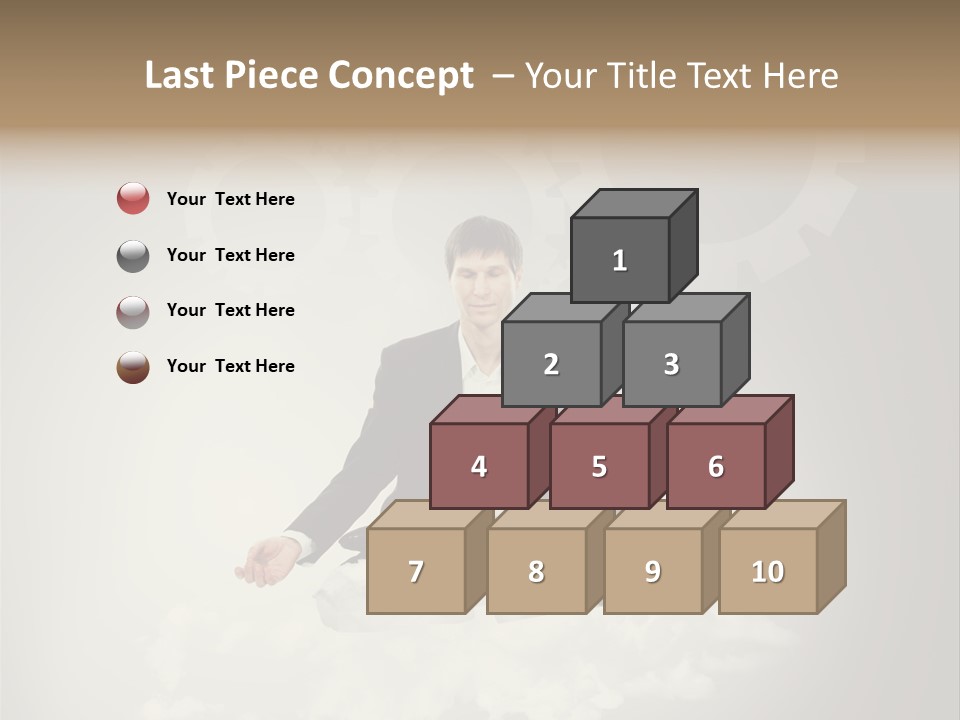 Yoga Man Black PowerPoint Template