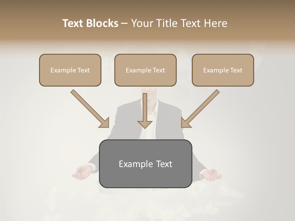 Yoga Man Black PowerPoint Template