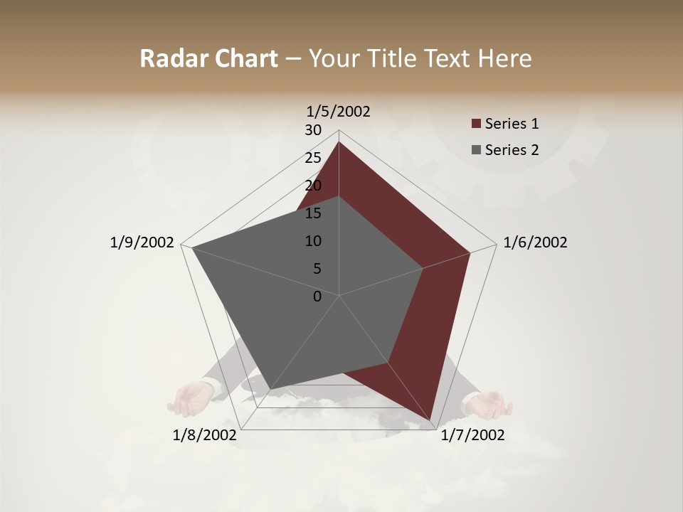 Yoga Man Black PowerPoint Template