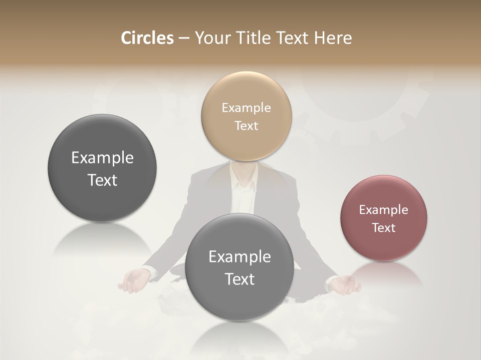 Yoga Man Black PowerPoint Template