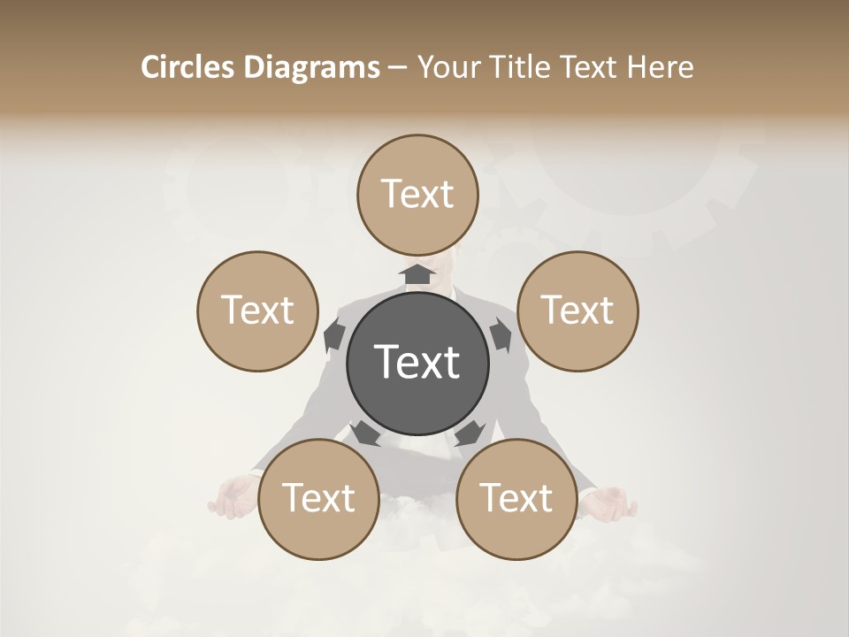 Yoga Man Black PowerPoint Template