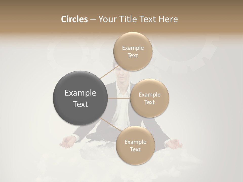 Yoga Man Black PowerPoint Template