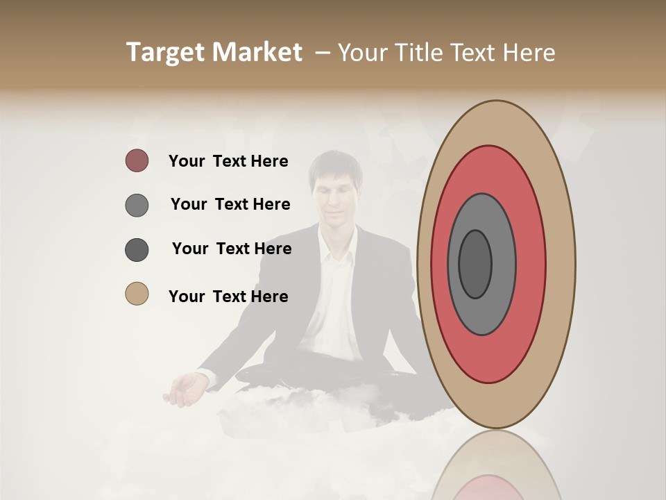 Yoga Man Black PowerPoint Template